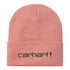 Carhartt WIP Script Beanie - Dusty Rose / Sycamore Tree - Streetart.fr