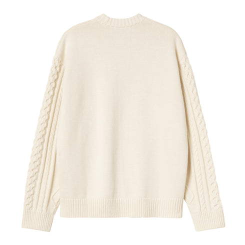 Carhartt WIP Shawn Sweater Pullover Natural - Streetart.fr