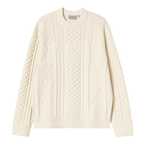 Carhartt WIP Shawn Sweater Pullover Natural - Streetart.fr