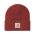 Carhartt WIP Short Watch Hat Beanie - Scarlet - Streetart.fr