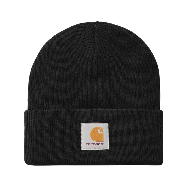 Carhartt WIP Short Watch Hat - Black - Streetart.fr
