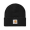 Carhartt WIP Short Watch Hat - Black - Streetart.fr