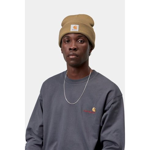 Carhartt WIP Short Watch Hat - Dusty H Brown - Streetart.fr
