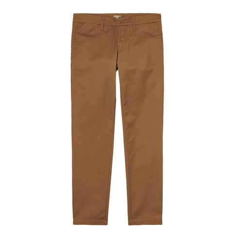 Carhartt WIP Sid Pant Hamilton Brown Rinsed - Streetart.fr