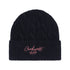 Carhartt WIP Signature Cable Beanie - Deep Night / Glassy Pink - Streetart.fr