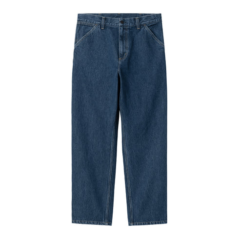 Carhartt WIP Single Knee Pant Blue Stone Washed - Streetart.fr