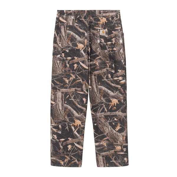 Carhartt WIP Single Knee Pant - Camo Feather Tree / Black Heavy Stone Wash - Streetart.fr
