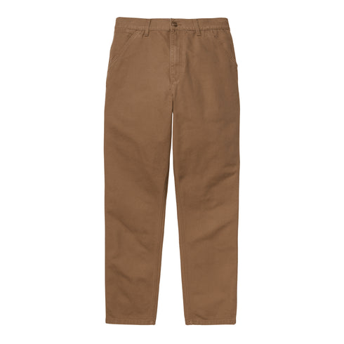Carhartt WIP Single Knee Pant Hamilton Brown Rinsed - Streetart.fr