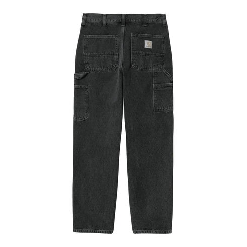 Carhartt WIP Single Knee Pant Pantlon - Black Stone Washed - Streetart.fr