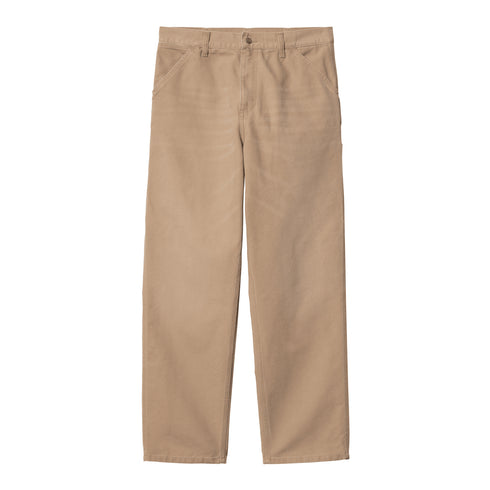 Carhartt WIP Single Knee Pant Peanut Aged Canvas - Streetart.fr