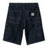 Carhartt WIP Single Knee Short - Blue Rinsed - Streetart.fr
