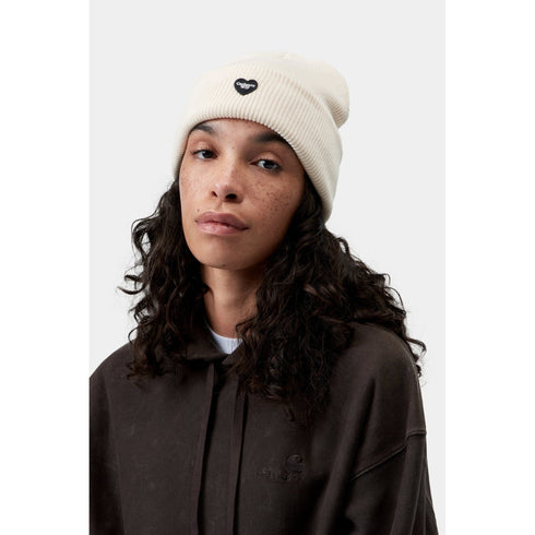 Carhartt WIP Small Heart Beanie - Natural - Streetart.fr