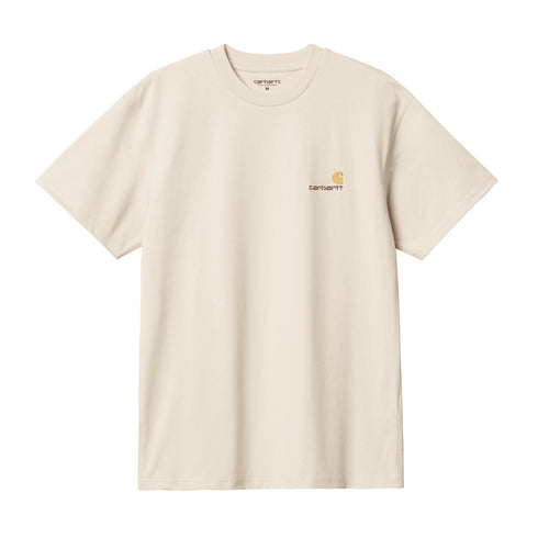 Carhartt WIP S/S American Script - Natural - Streetart.fr