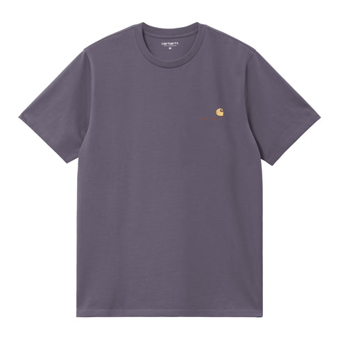 Carhartt WIP S/S American Script - Shady Purple - Streetart.fr