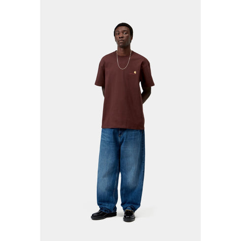 Carhartt WIP S/S American Script T-Shirt - Amarone - Streetart.fr