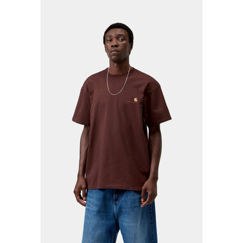 Carhartt WIP S/S American Script T-Shirt - Amarone - Streetart.fr