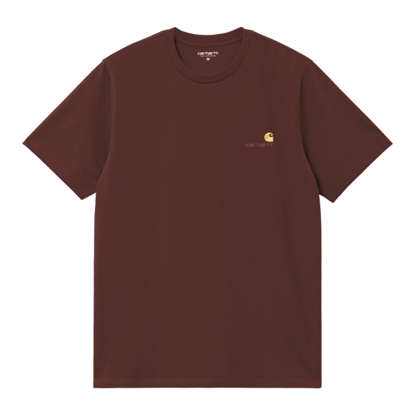 Carhartt WIP S/S American Script T-Shirt - Amarone - Streetart.fr