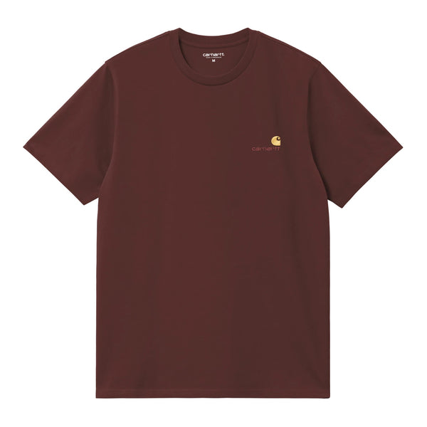 Carhartt WIP S/S American Script T-Shirt - Amarone - Streetart.fr