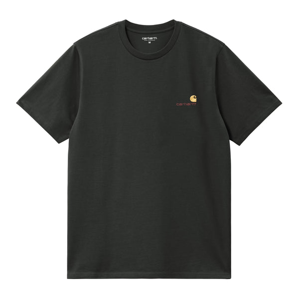 Carhartt WIP S/S American Script T-Shirt - Raven - Streetart.fr