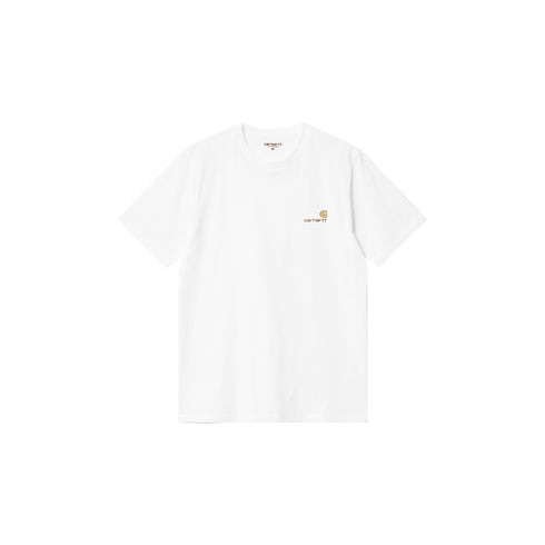 Carhartt WIP S/S American Script - White - Streetart.fr