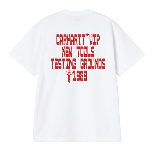 Carhartt WIP S/S Blocks - White - Streetart.fr