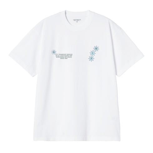 Carhartt WIP S/S C Trip - White - Streetart.fr