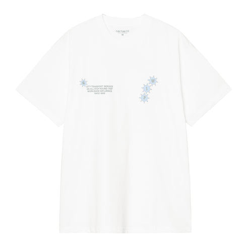 Carhartt WIP S/S C Trip - White - Streetart.fr