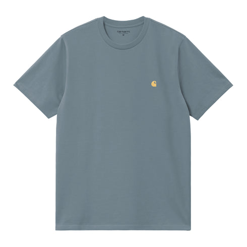 Carhartt WIP S/S Chase - Angelite / Gold - Streetart.fr