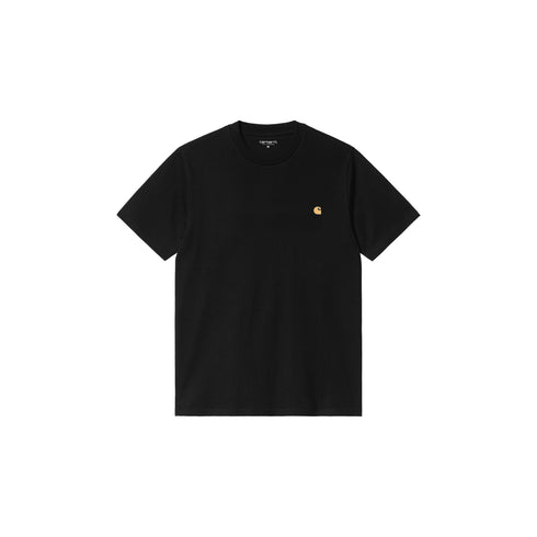 Carhartt WIP S/S Chase - Black / Gold - Streetart.fr