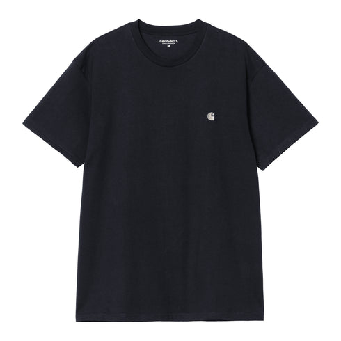 Carhartt WIP S/S Chase - Dark Navy / Gold - Streetart.fr