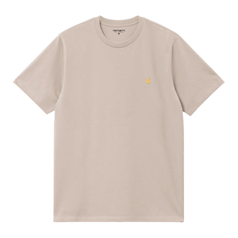 Carhartt WIP S/S Chase - Dusky Beige / Gold - Streetart.fr