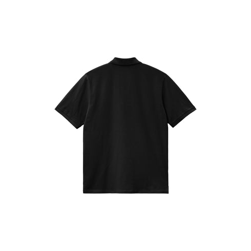Carhartt WIP S/S Chase Pique - Black / Gold - Streetart.fr