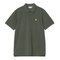 Carhartt WIP S/S Chase Pique - Leaf / Gold - Streetart.fr
