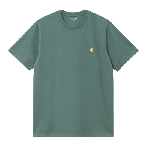Carhartt WIP S/S Chase - Silver Pine / Gold - Streetart.fr