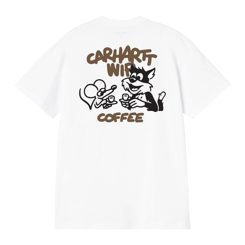 Carhartt WIP S/S Coffee Break - White - Streetart.fr