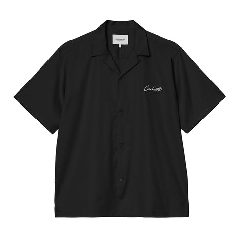 Carhartt WIP S/S Delray Shirt - Black / White - Streetart.fr