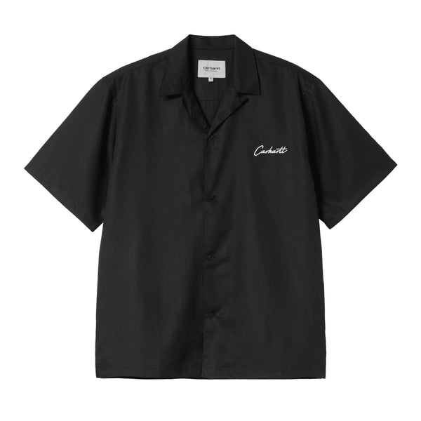 Carhartt WIP S/S Delray Shirt - Black / White - Streetart.fr