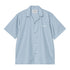 Carhartt WIP S/S Delray Shirt - Frosted Blue / White - Streetart.fr
