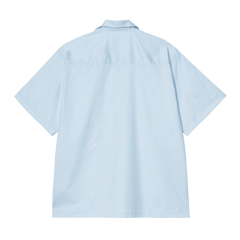 Carhartt WIP S/S Delray Shirt - Icaria / White - Streetart.fr