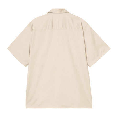 Carhartt WIP S/S Delray Shirt - Stone / White - Streetart.fr