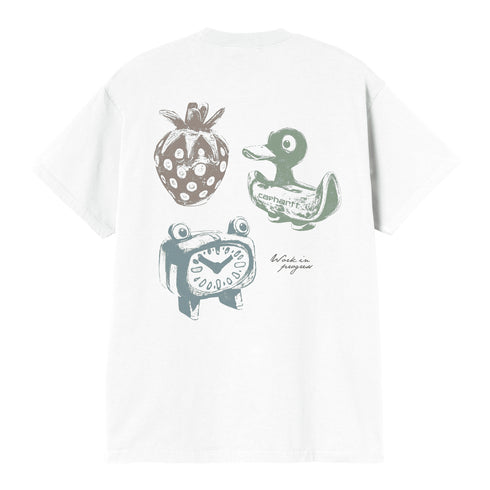 Carhartt WIP S/S Forma - White Heavy Stone Wash - Streetart.fr