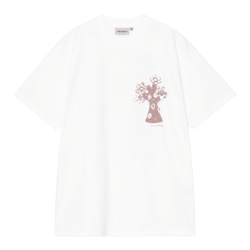 Carhartt WIP S/S Forma - White Heavy Stone Wash - Streetart.fr