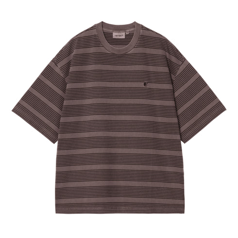 Carhartt WIP S/S Hanson - Hanson Stripe Palisander Garment - Streetart.fr