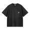 Carhartt WIP S/S Hudson Pocket - Black Chalk Wash - Streetart.fr