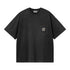 Carhartt WIP S/S Hudson Pocket - Black Chalk Wash - Streetart.fr