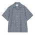 Carhartt WIP S/S Kander Shirt Waffle - Kander Check / Blue River - Streetart.fr