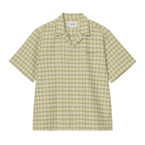 Carhartt WIP S/S Kander Shirt Waffle - Kander Check / Snake - Streetart.fr