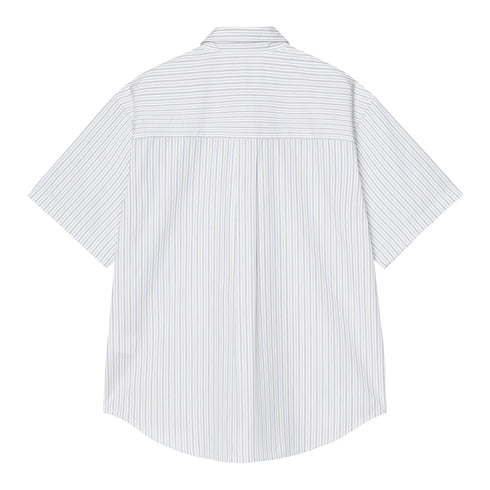 Carhartt WIP S/S Keene Shirt - Keen Stripe White - Streetart.fr