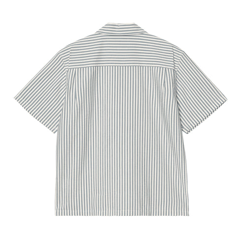 Carhartt WIP S/S Leavel Shirt Chemise - Leavel Stripe / Wax - Streetart.fr
