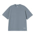 Carhartt WIP S/S Link Script - Velvet Blue / White - Streetart.fr